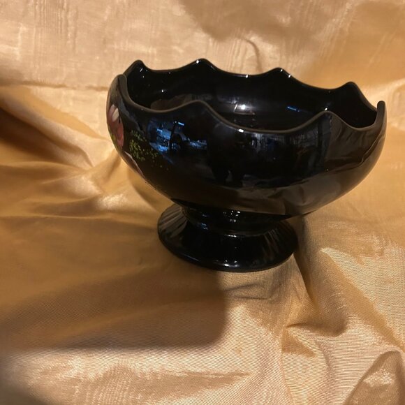 Black Amethyst Art Glass Bowl - Picture 4 of 5